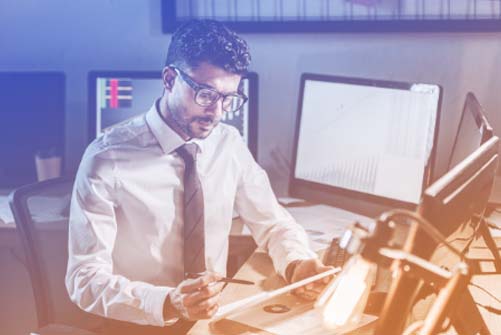 IT Director at a desk